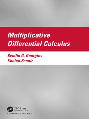 cover image of Multiplicative Differential Calculus